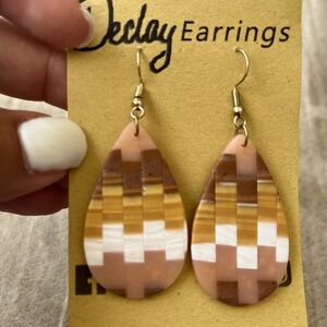 Beautiful Fall polymer clay teardrops